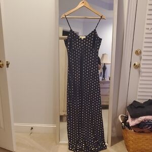 Michael Kors Medallion Foil Print Matte Jersey Slip Dress